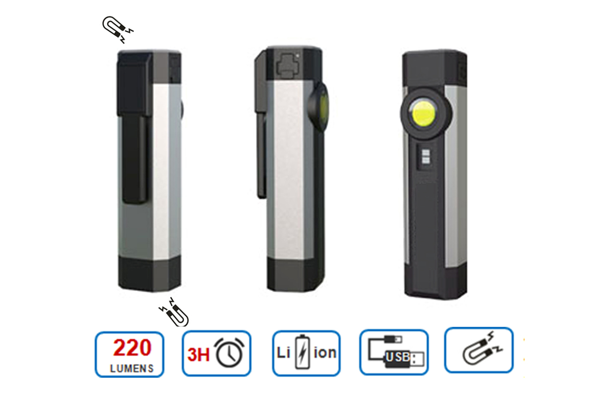 Rechargeable Mini Aluminium Pocket Light with UV