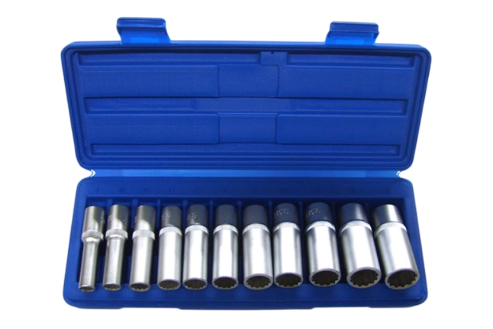 11PCS 3/8"Dr. Deep Socket - 12 Points
