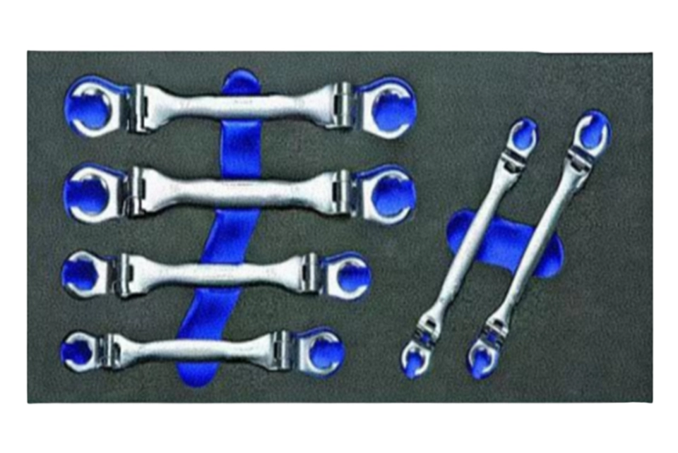 6PCS Double Flexible Flare Nut Wrench