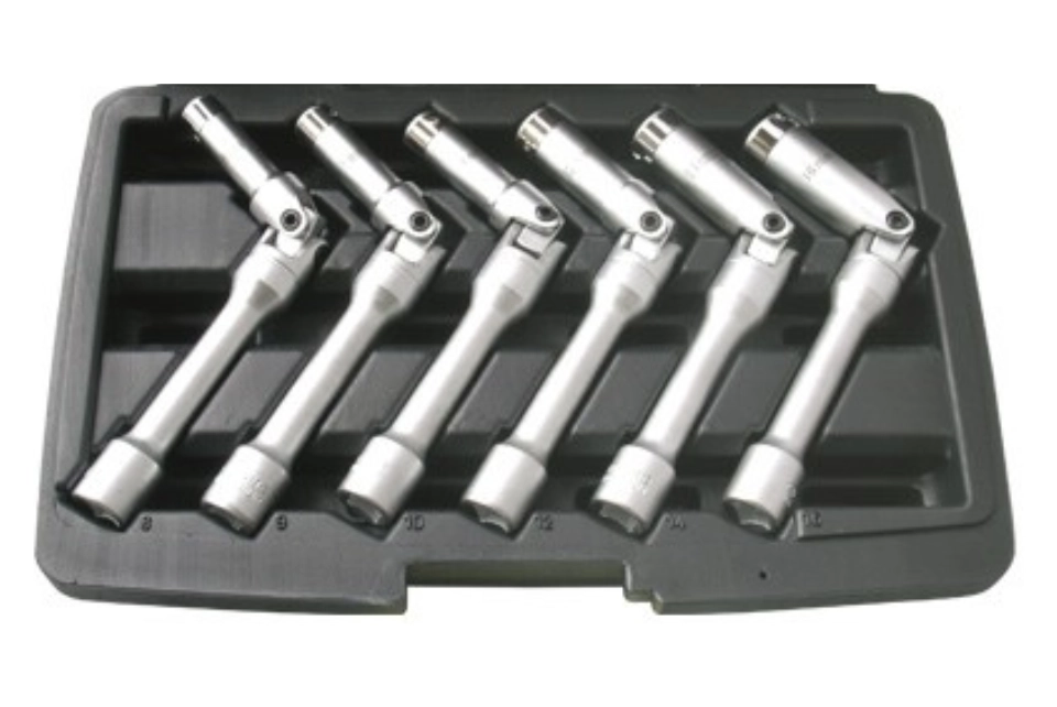 3/8" Extra Long Glow Plug Universal Socket Set 6pcs