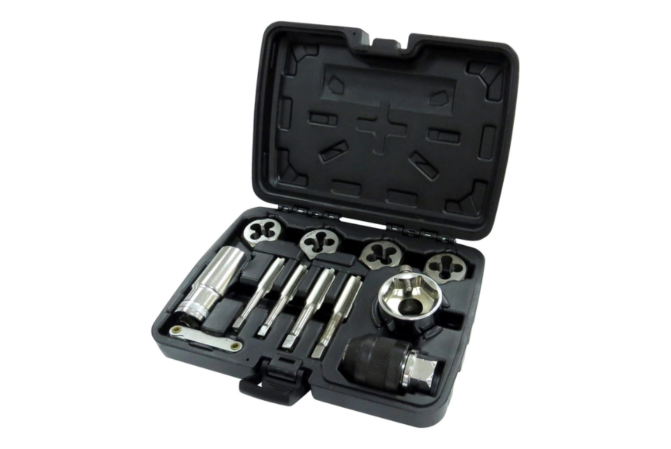 12PC The Wheel Stud Cleaning Tap & Die Set