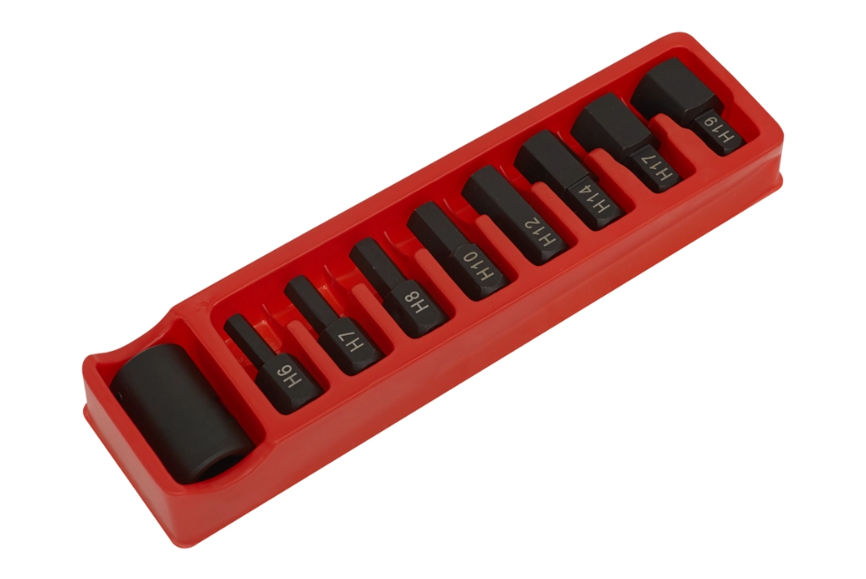 Impact Hex Bit & Holder Set - 1/2"Dr. 9 Pcs.