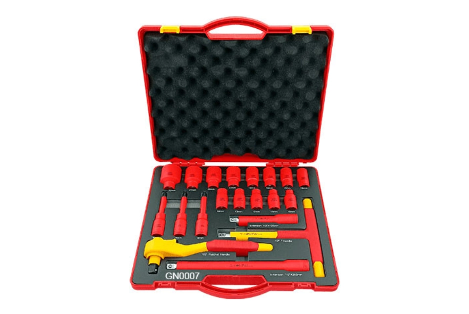 Insulation VDE 20-PC Wrench & Socket Tool Set for 1/2"Dr.