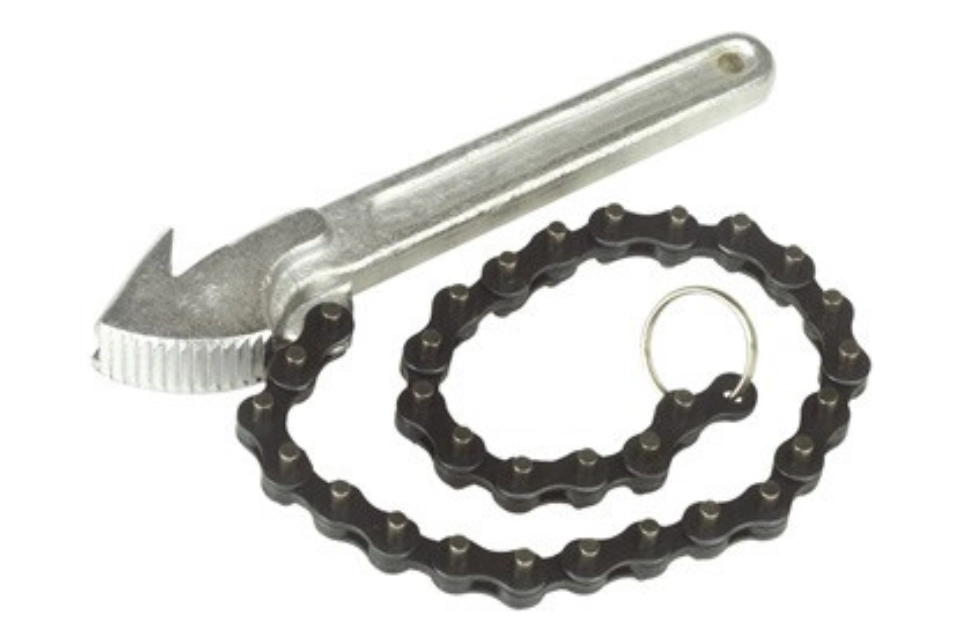 Heavy-Duty Oil Filter Chain Wrench (60-140mm)