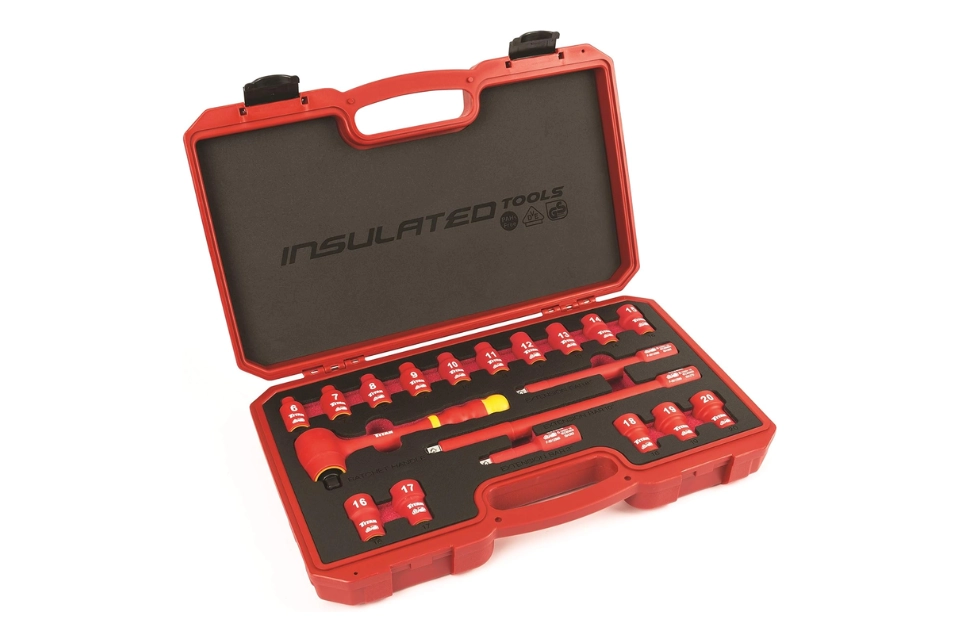 3/8" Insulated Socket Wrench Set, 19pcs