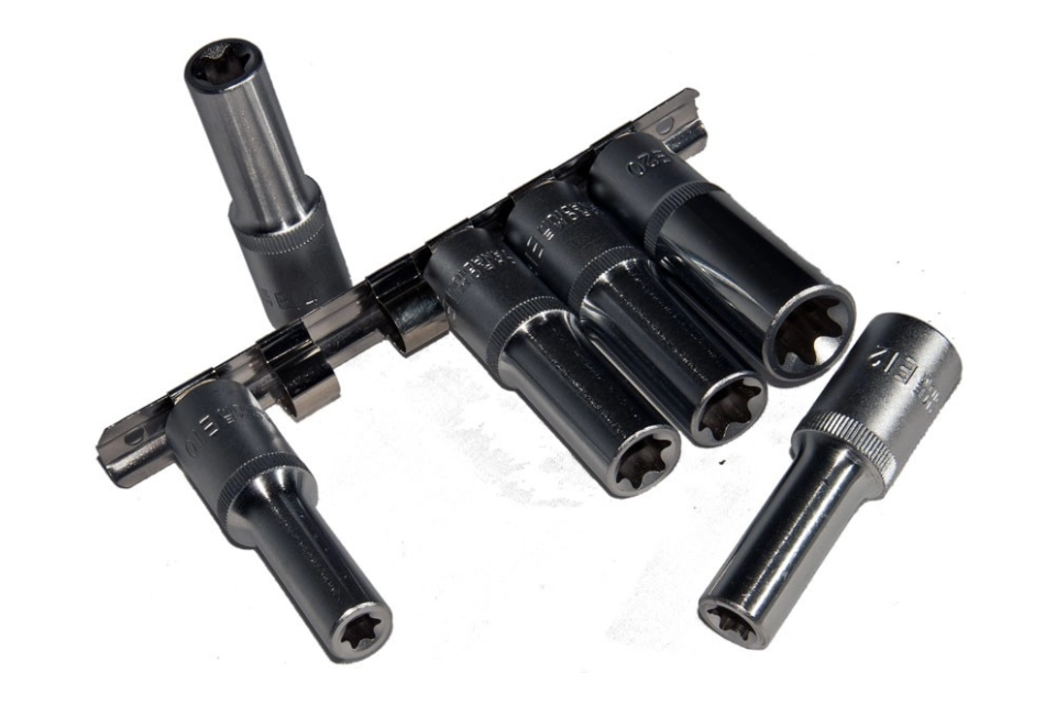1/2" Sq., 6pcs Deep Socket Set (TX-Star)