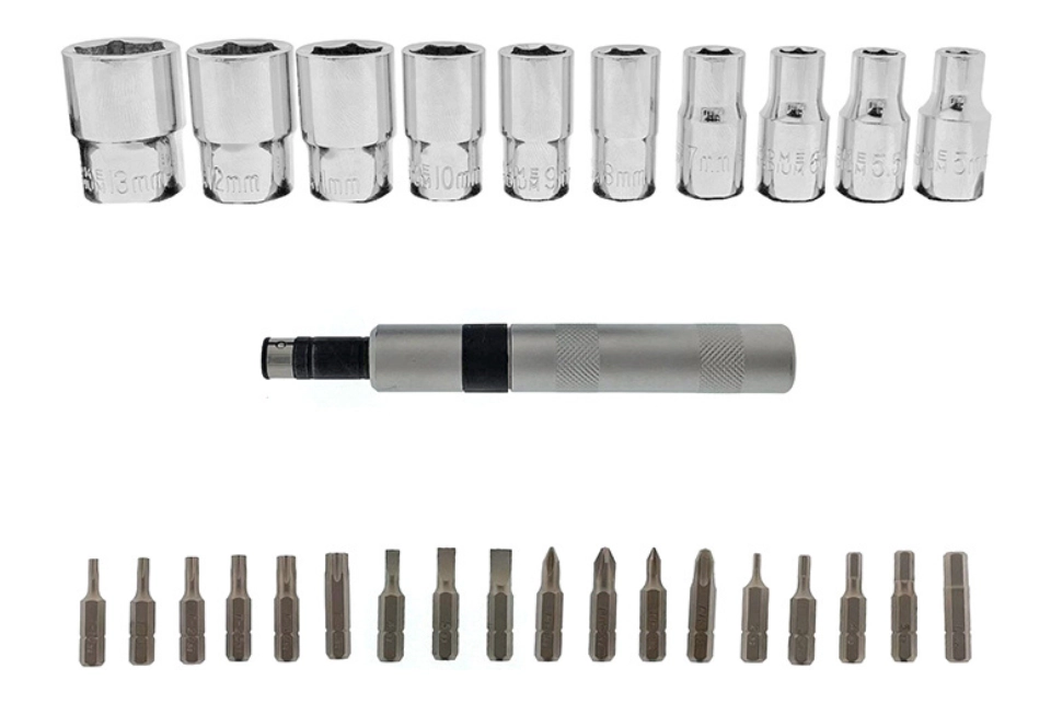 1/4"Dr. 2-IN-1 Impact Driver Set-29PCS (Electroplating)