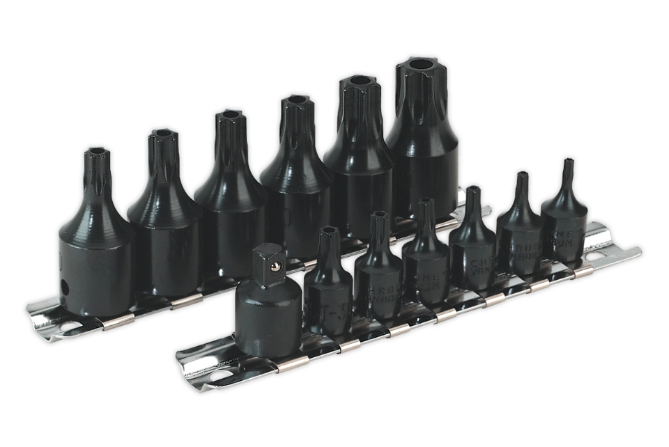 Impact Torx-Star Security Socket Set 13PC 1/4" & 3/8"Dr.