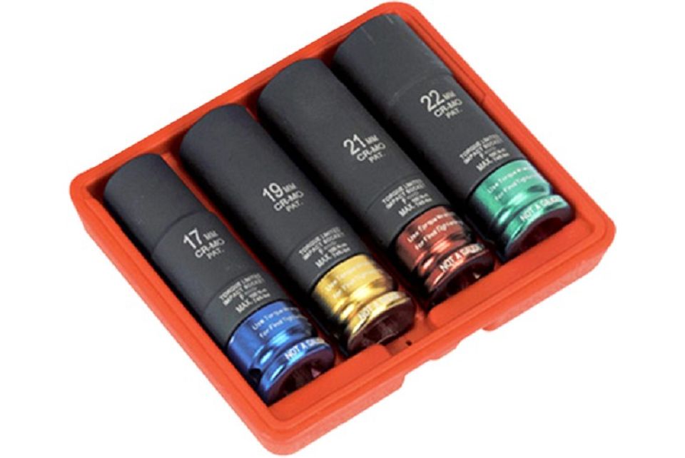 Torque Control Impact Socket Set 1/2" Drive 4pc