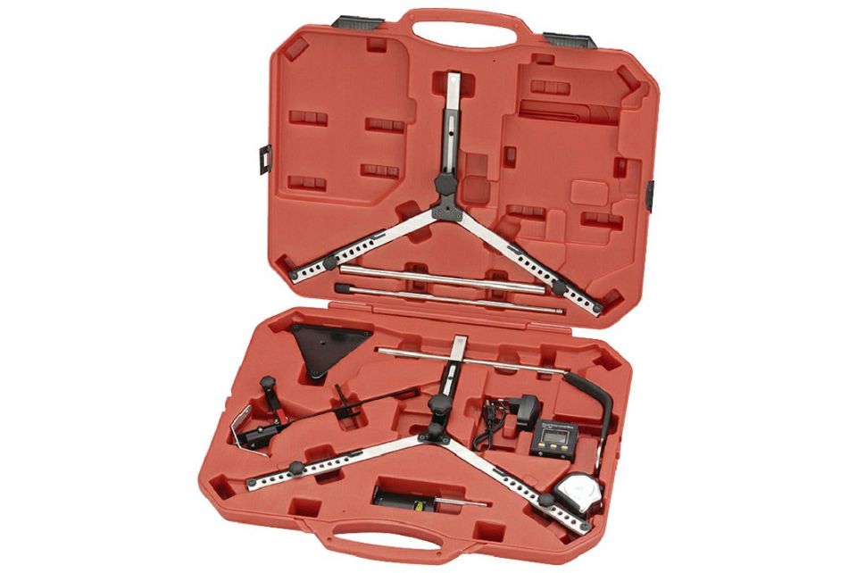 Wheel Alignment with Digital Protractor