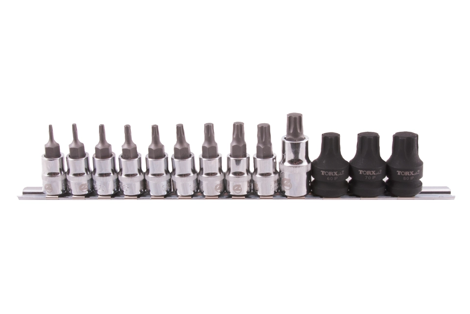 Torx Plus Bit Socket Set 3/8"Dr. + 1/2"Dr. (13 PCE)