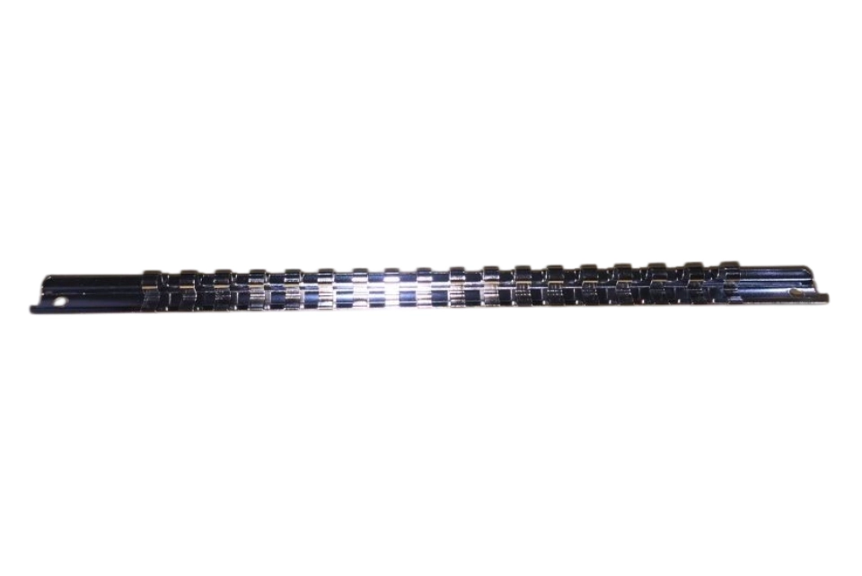 12" Socket Rail - 18PC  1/4" Clips Empty Socket Rail 305mmL