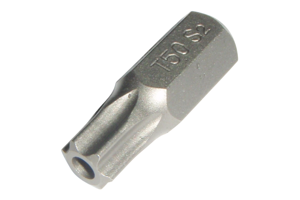 10mm Hex Tamperproof Star Bits. Size: T50 X 30mmL