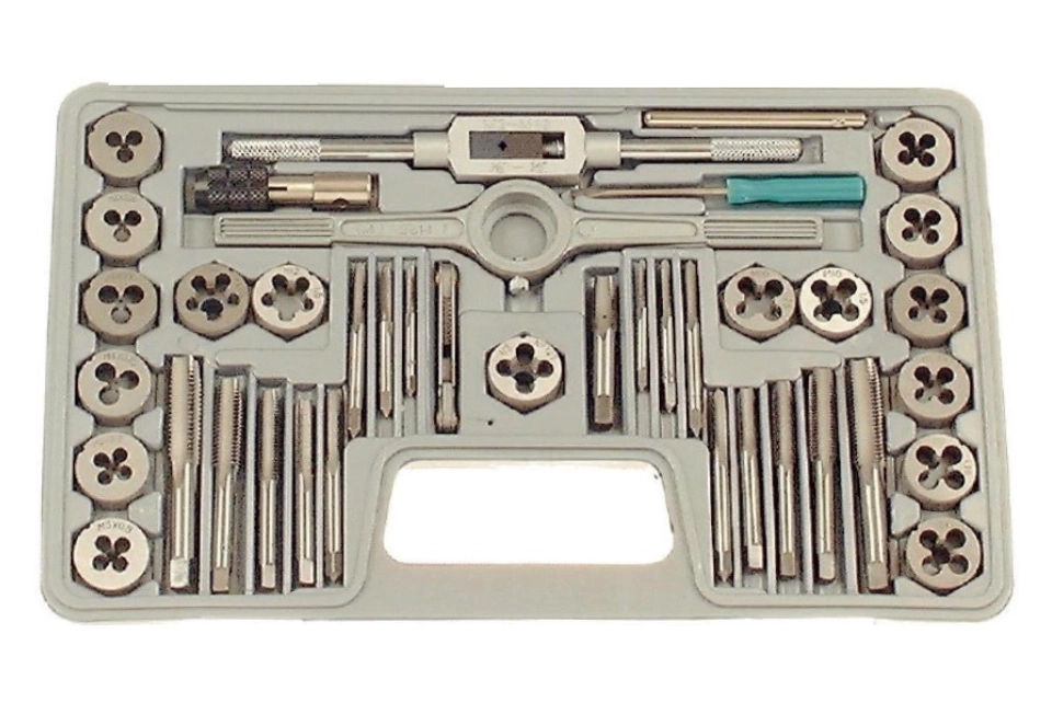 39PCS Tap & Die Set. Material: Alloy Steel