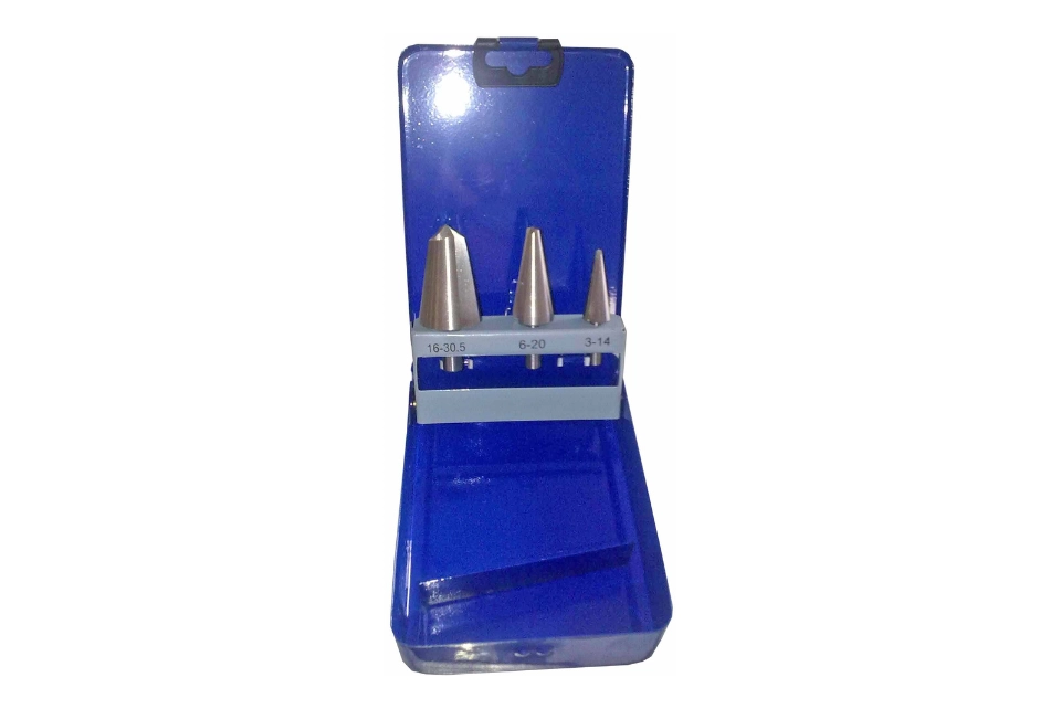 3pcs Stepless Sheetmetal Drill