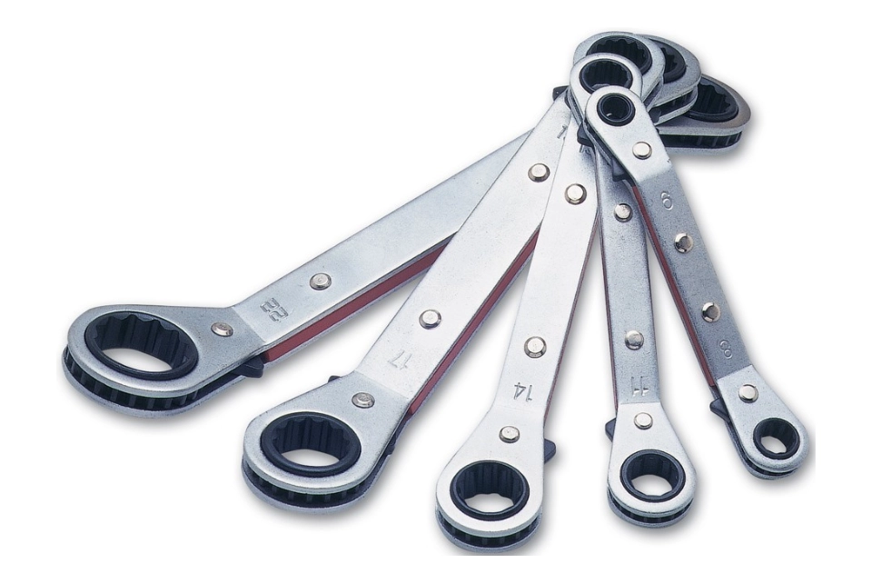 25 Offset Ratchet Box Wrenches - 5pcs