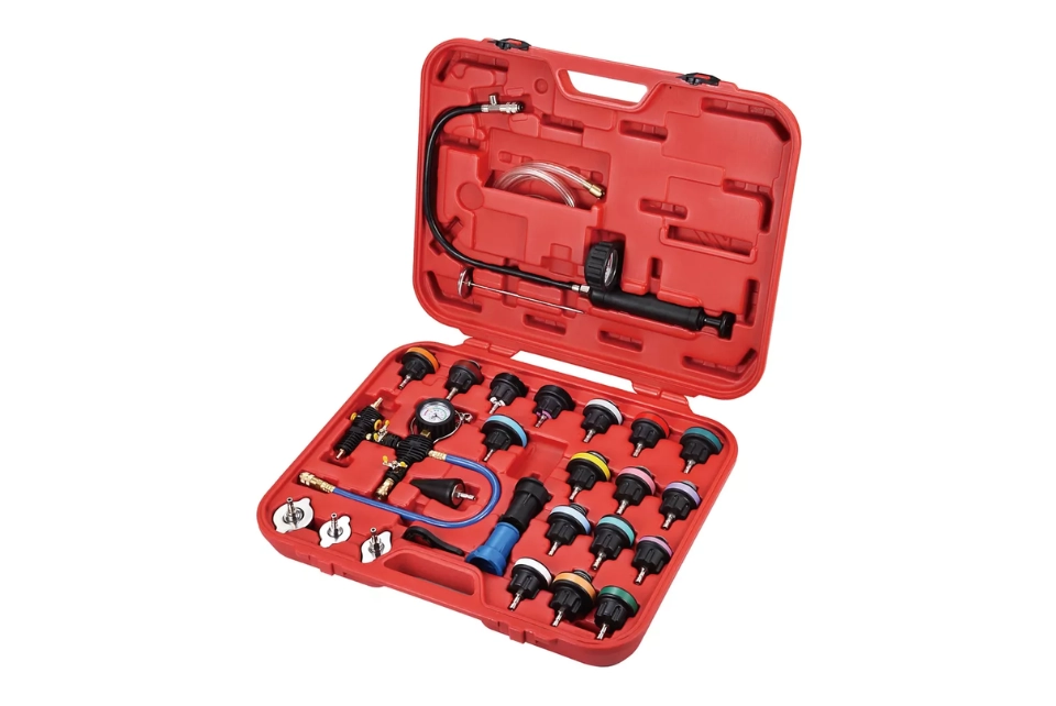 Cooling System Pressure 28 Pcs Tester & Vacuum Purge Master Kit