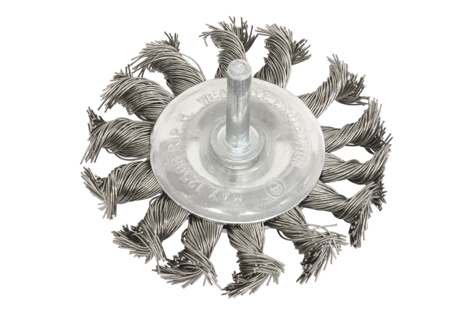 Twisted Knot Brush 75MM Flat (6MM Shank)
