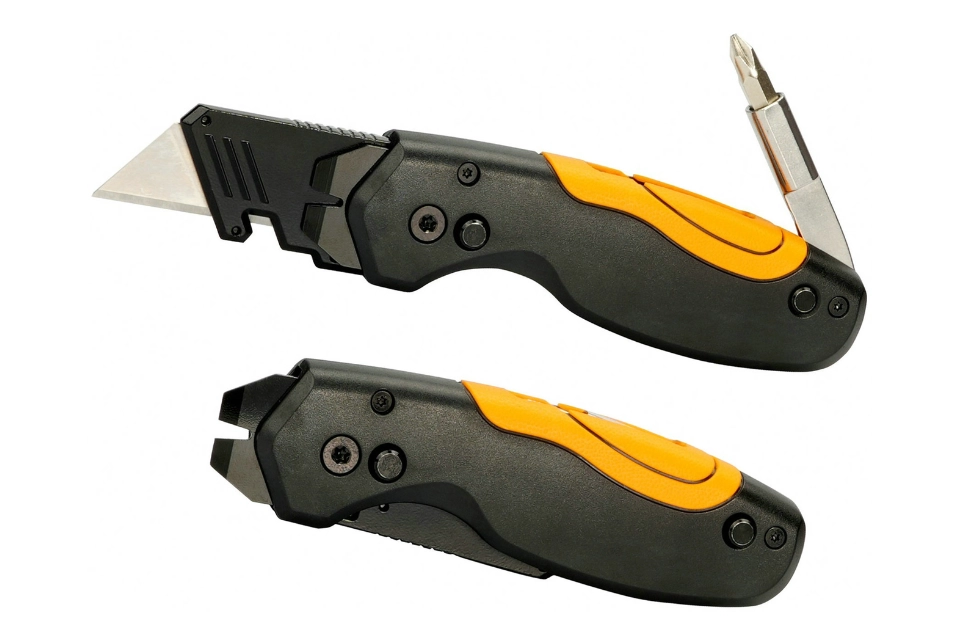 Multi-Function Utility Knife - With Pry Bar / Phillips and flat Screwdriver