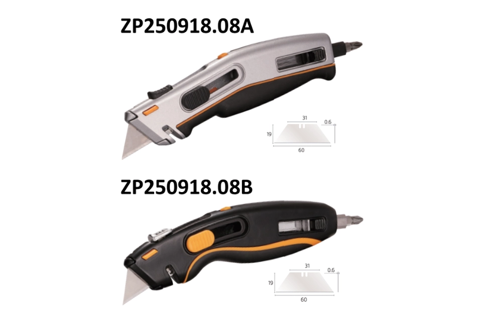 Multi-Function Utility Knife - With Phillips and Flat Screwdriver