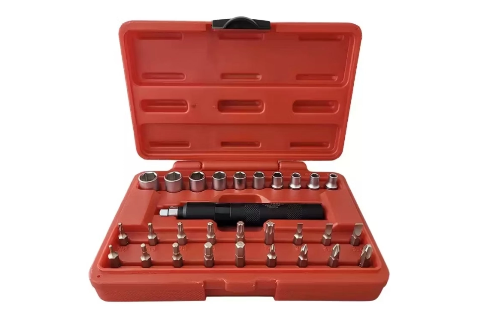 1/4"Dr. 2-IN-1 Impact Driver Set-29PCS (Black Chrome)