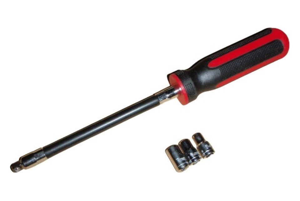 Flexible Hose Clip Nut Driver Set (4pc - 5, 6 & 7mm)