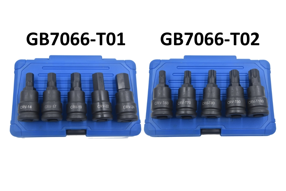 5PC 3/4"Dr. Bit Socket Set (Hex / Torx)