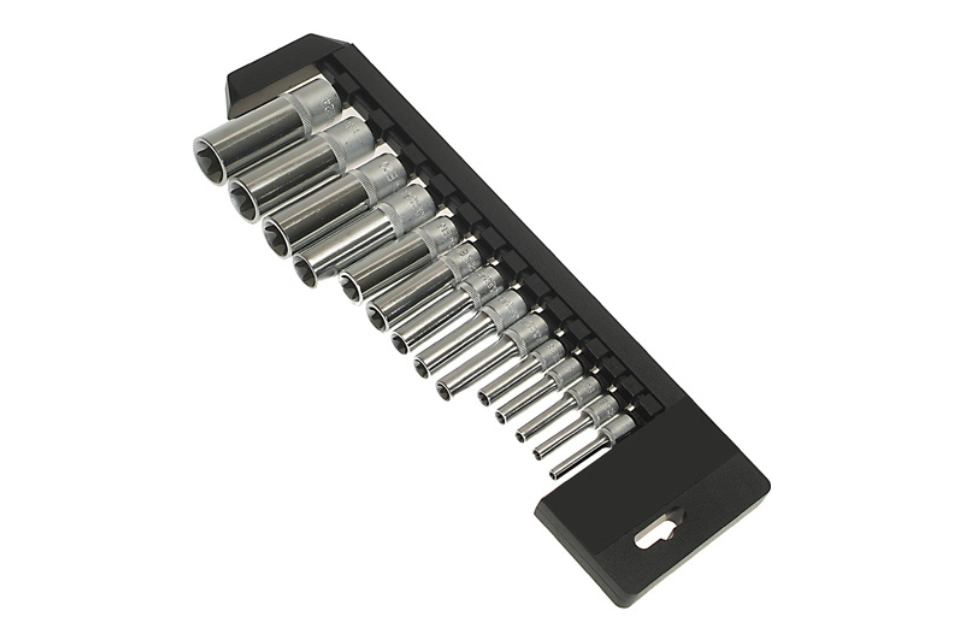 14pcs 1/4"+3/8"+1/2" Dr. Deep "E" Socket Set