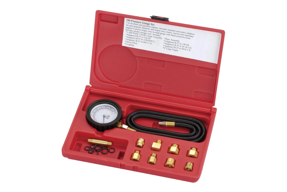 Oil Pressure Gauge Set 0 - 100 PSI