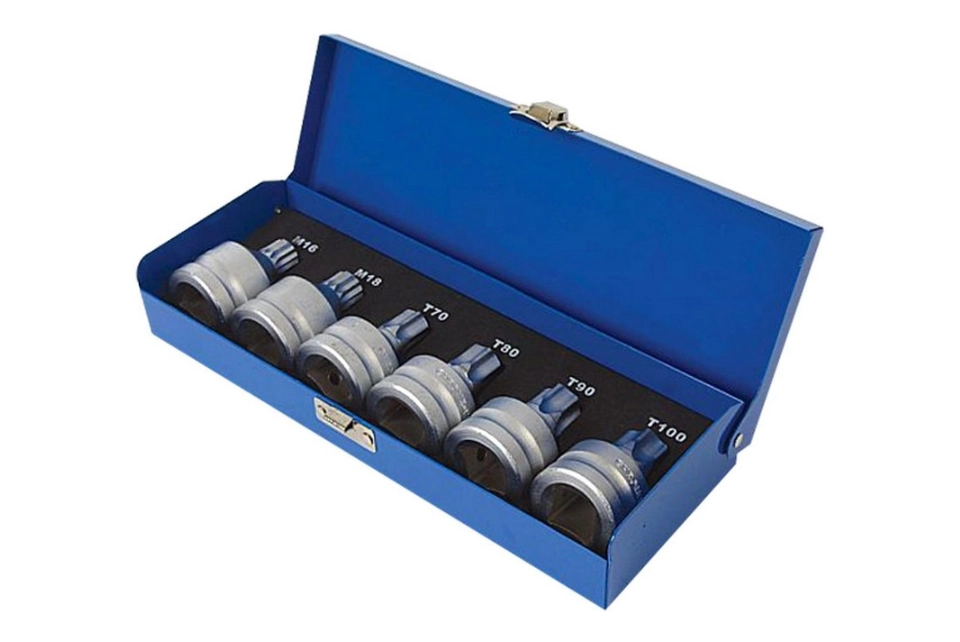 3/4"Dr. Star & Spline Bit Set 6pcs