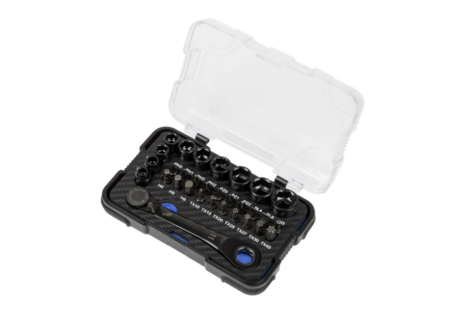31PC 1/4"Dr. Low Profile Socket & Bit Set