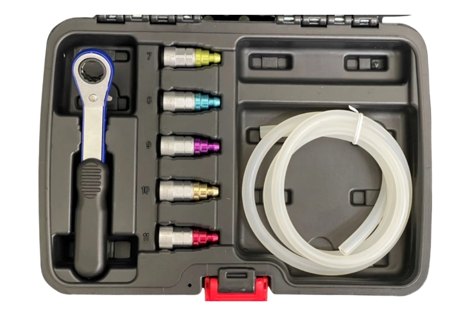 Replaceable Size Brake Bleeder Wrench with Check Valve Set - CB0021