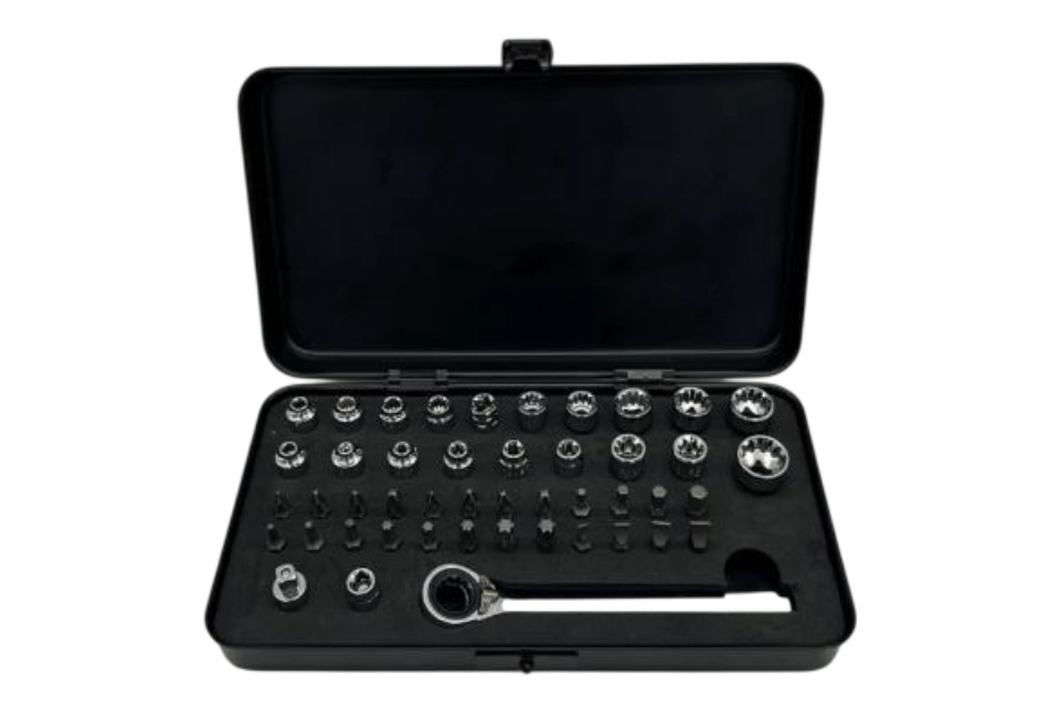 46PCS 1/4"Dr. Low Profile Ratchet Socket Set