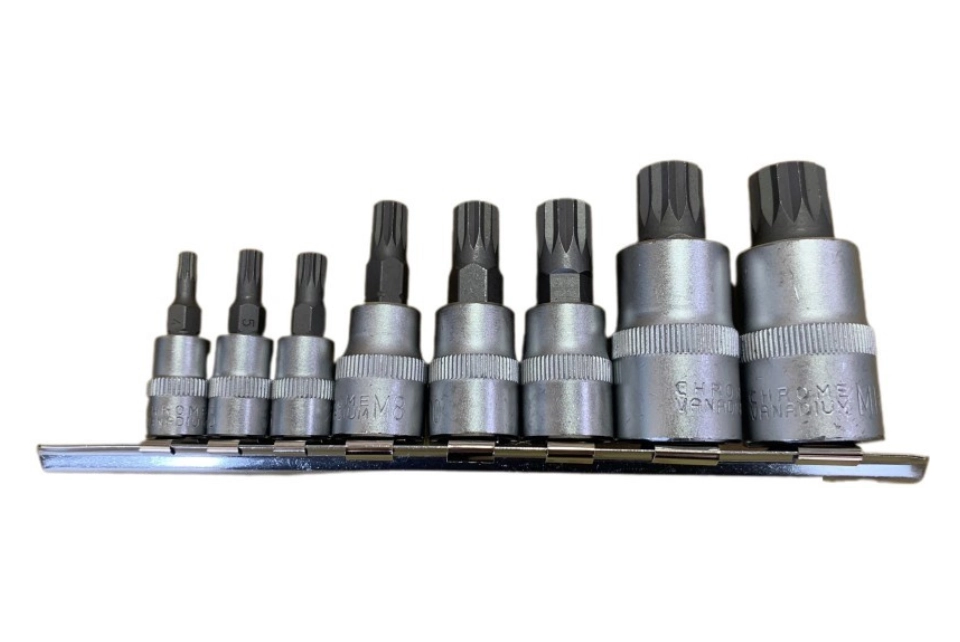 8PC Spline Bit Socket Set