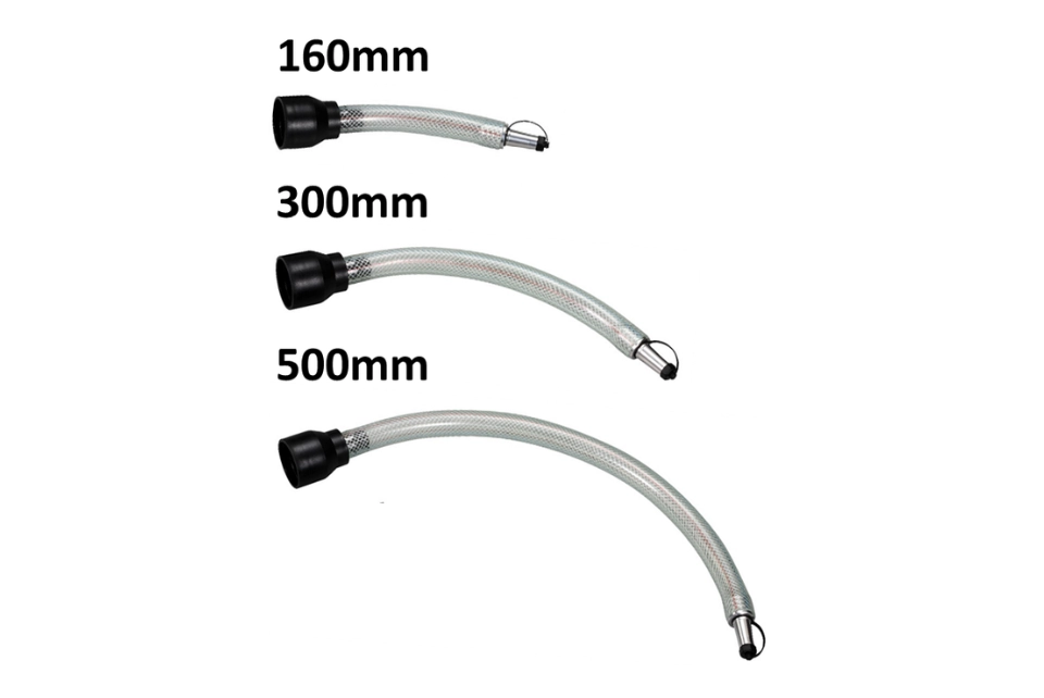 Extension Tube with Spout Cover for Fluid Drums