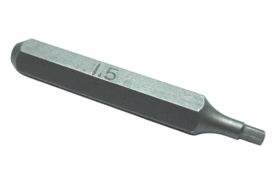 Screwdriver Bit HEX 1.5MM 4mm Hex Driver 28mmL