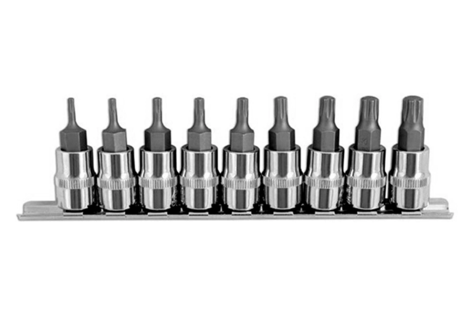 9pc Torx Plus Socket Bit Set 3/8"Dr