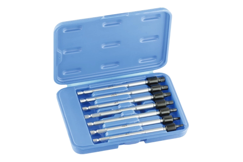 7pc 1/4"Dr. Hex. Universal Joint Bit Set (1/8- 5/32- 3/16- 7/32- 1/4- 9/32- 5/16)